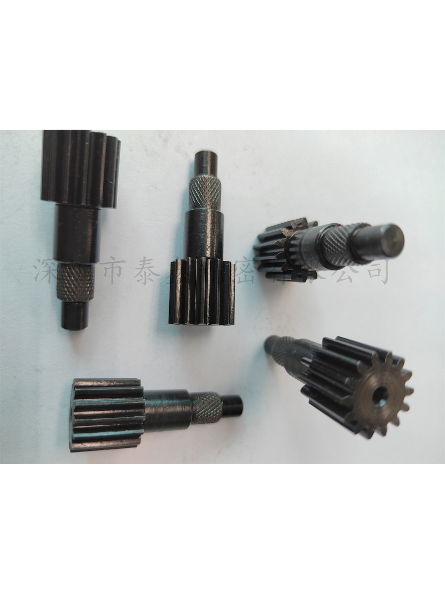 C45直齿轮+发黑+钻石滚花